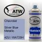 Preview: Chevrolet, Silver Blue Metallic, 42U / WA725H: 400ml Sprühdose, von ATW Autoteile West.